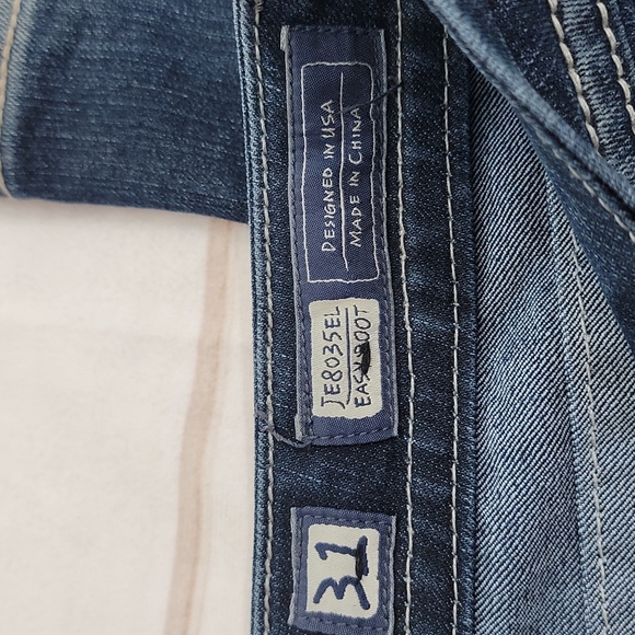 Miss Me Easy Boot Relaxed Fit size 31 Long Jeans Bling - Picture 8 of 10